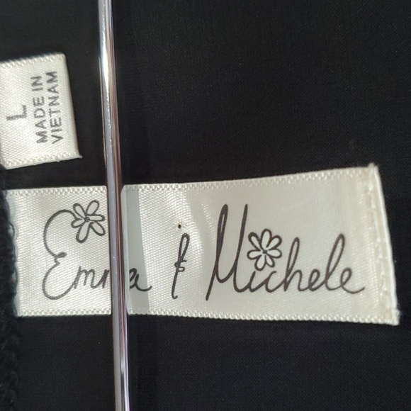 Emma & Michele Black and Gold Asymmetrical Jumpsuit - Picture 3 of 9